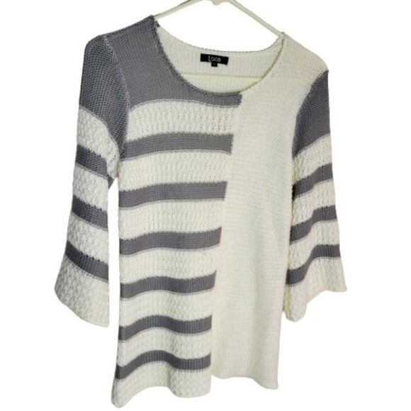 LACE pullover, sweater, longline, scoop neck large sleeve - Picture 1 of 6